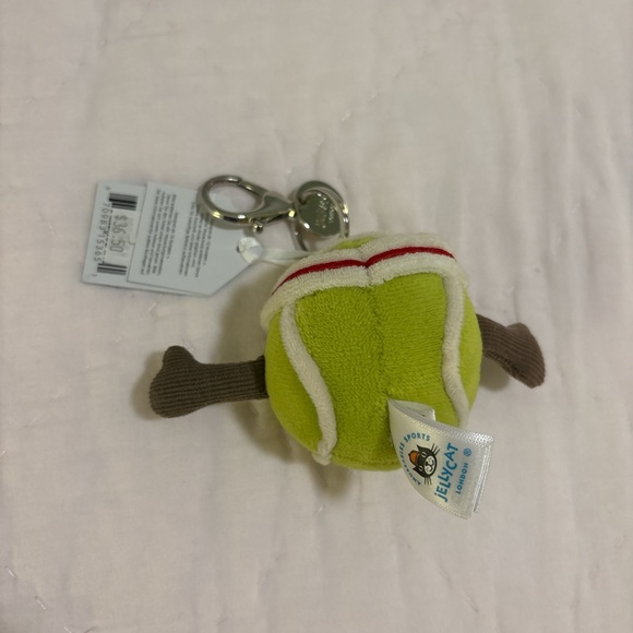 Jellycat Lime Green Tennis Ball Keychain - Picture 2 of 2